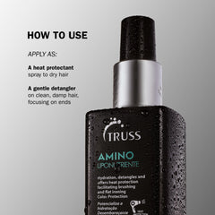 TRUSS Amino Heat Protection Atomizador realza brillo y color del cabello