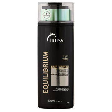 Botella de TRUSS Equilibrium acondicionador para cabello mixto, hidratación sin grasa.