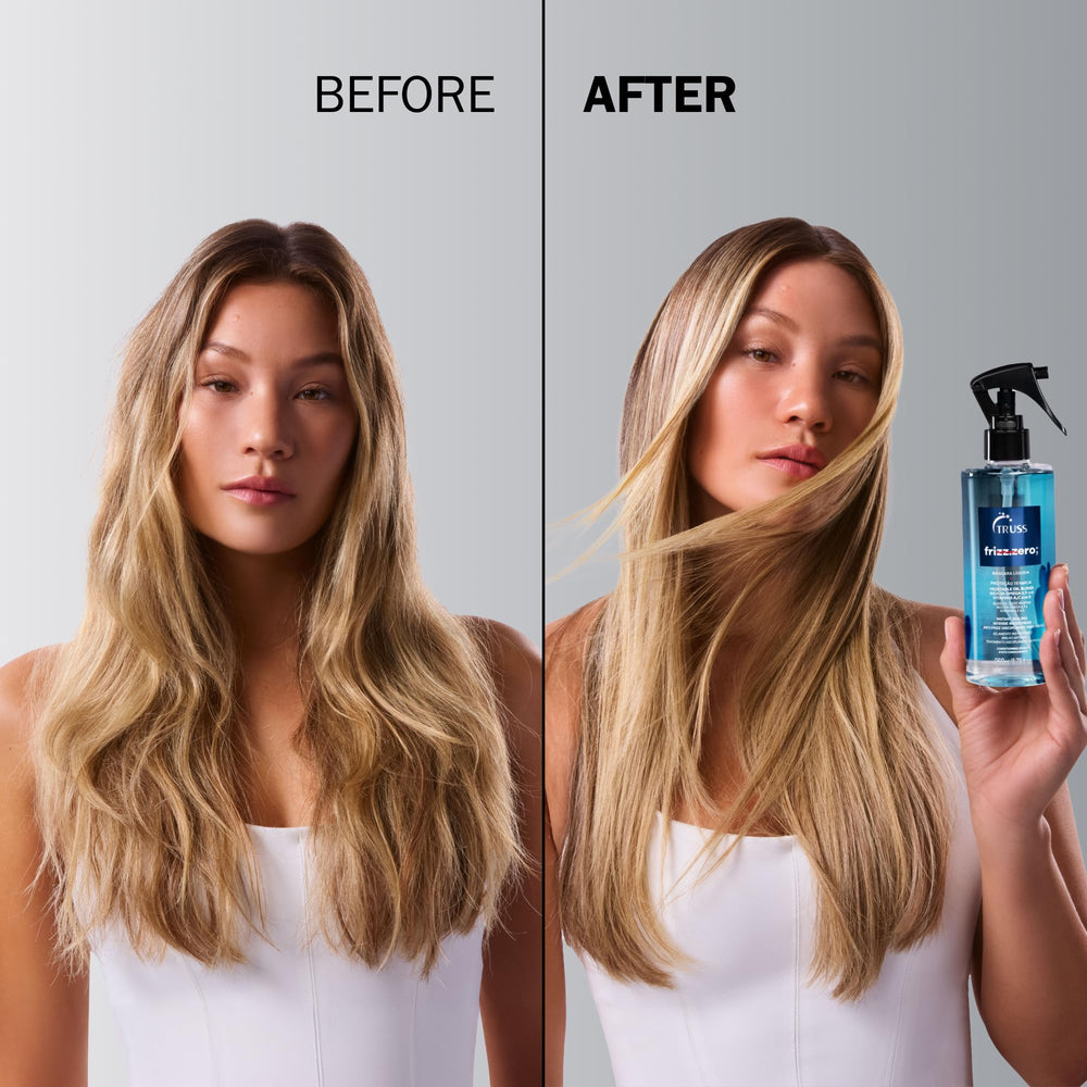 TRUSS Frizz Zero Brillo Intenso: brillo inmediato para mechones radiantes.