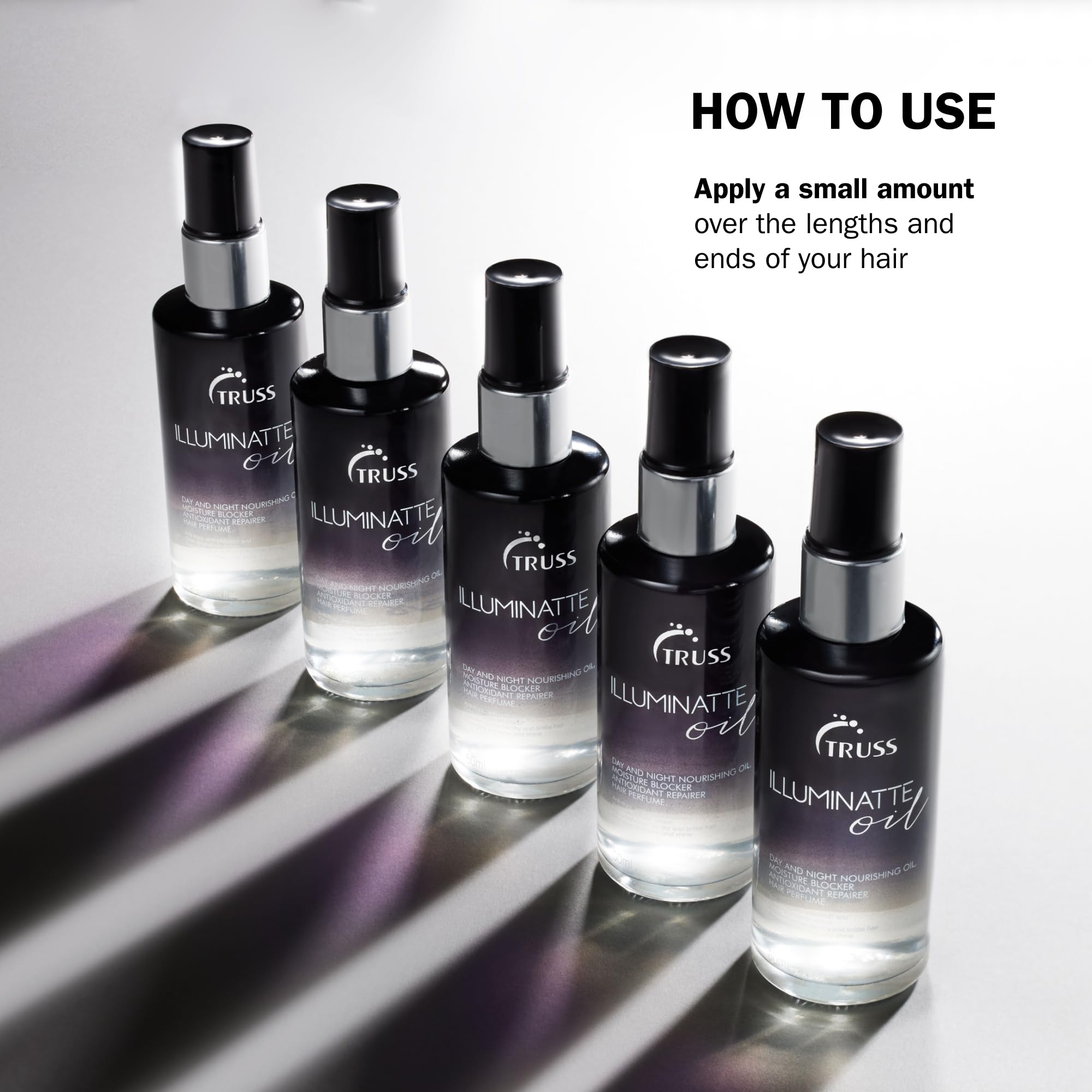 TRUSS Illuminatte Hair Oil: fragancia duradera que perfuma la rutina diaria