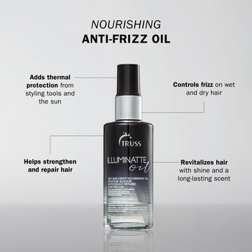 TRUSS Illuminatte Hair Oil: protección térmica para peinado con secador y plancha