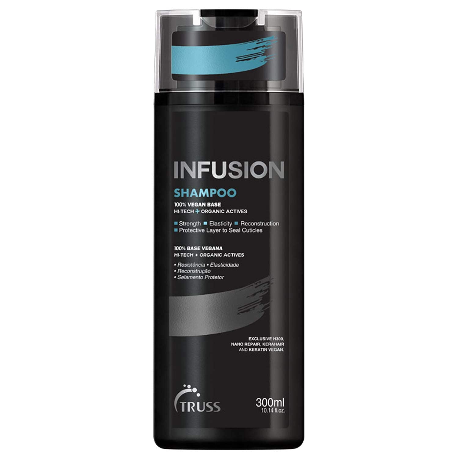 Champú Infusión TRUSS, botella de 300 ml ideal para revitalizar el cabello.