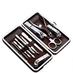 Kit Tseoa manicura pedicura 12 piezas en estuche lujoso para viaje
