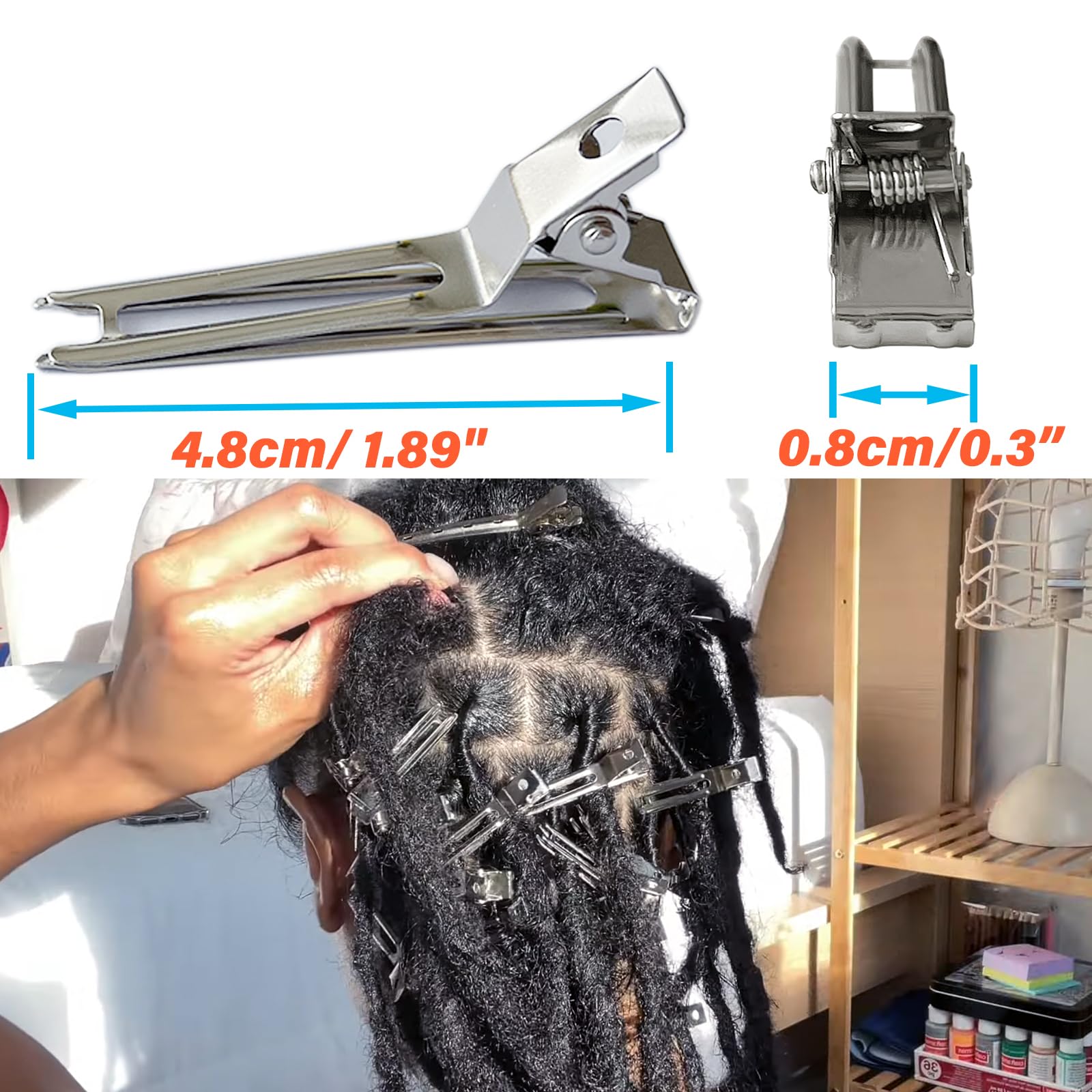TSEROFAY clips para dreadlocks, facilita retwist y distribución uniforme.