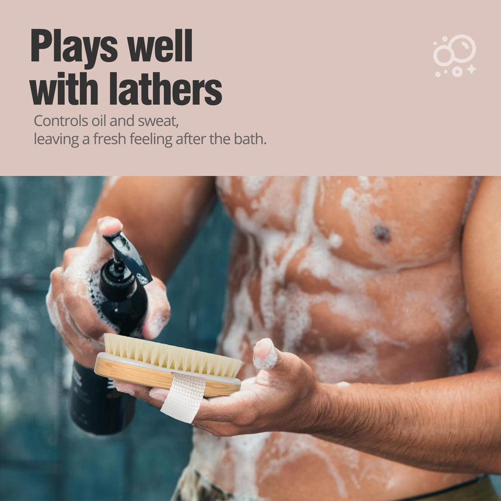 Cepillo para ducha Tskcos, uso húmedo para limpieza profunda y exfoliación.