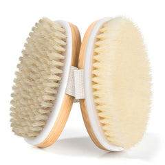 Cepillos Tskcos pack de dos para cepillado en seco del cuerpo, exfoliación suave.