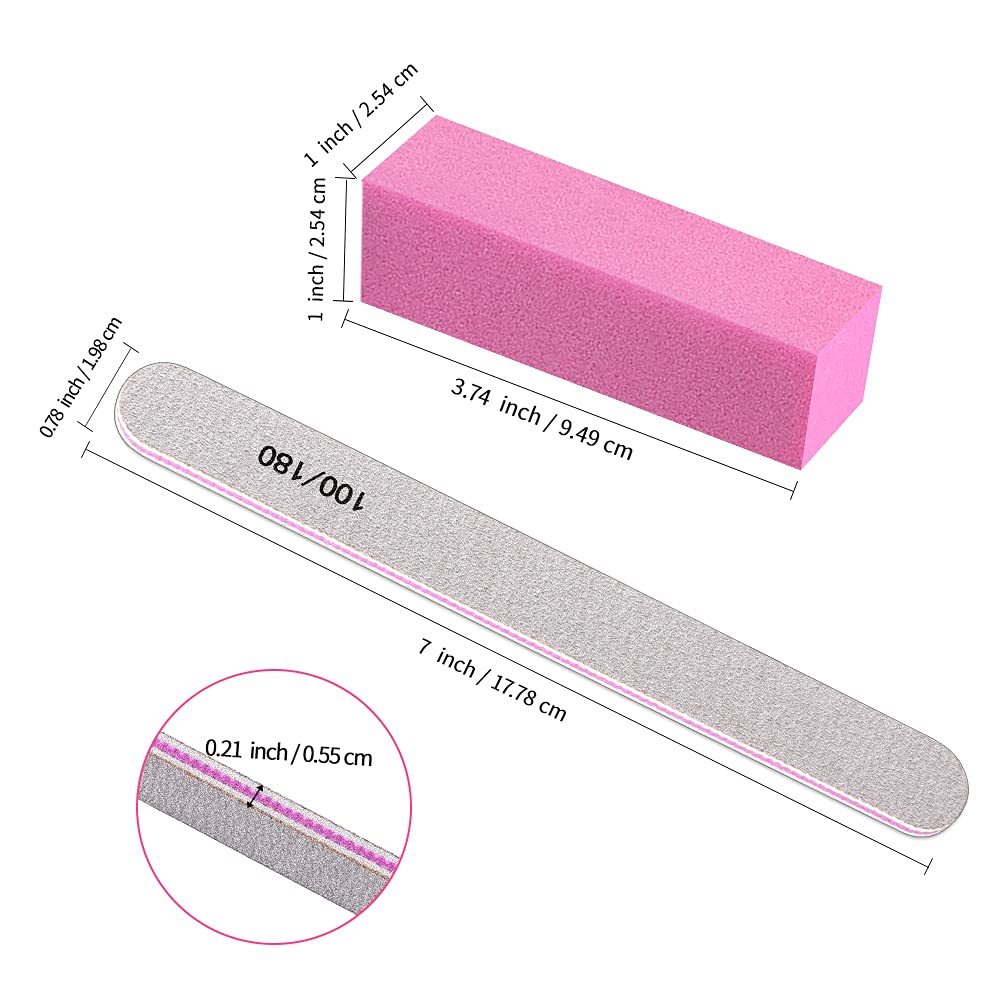 Bloques de pulido rectangulares esponjosos TsMADDTs, duraderos para uñas duras y suaves