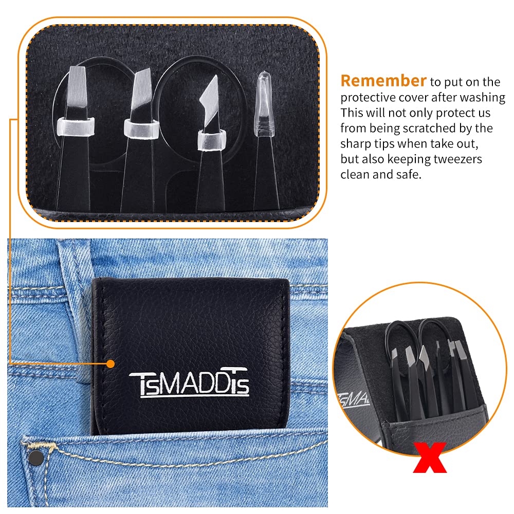 Estuche de cuero TsMADDTs protege las pinzas en viaje