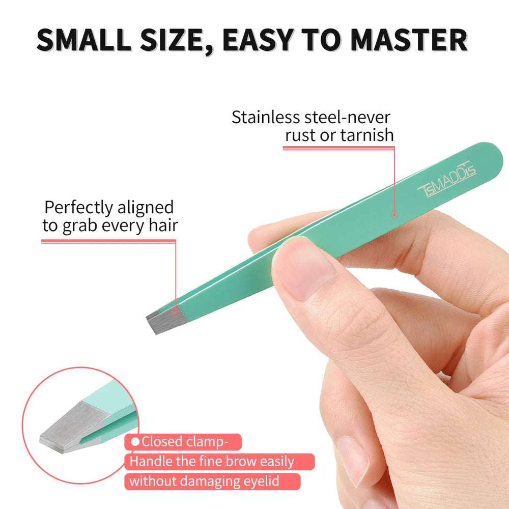 Cepillo doble cara TsMADDTs para peinar y limpiar cejas fácilmente.