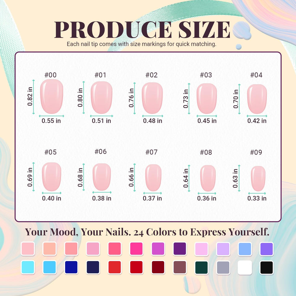 TsMADDTs double-sided nail tabs for clean removal and adhesion.