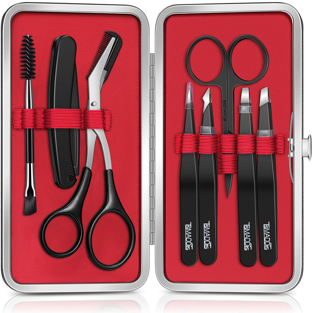 TsMADDTs kit de cejas 8-en-1 para definir cejas con precisión.