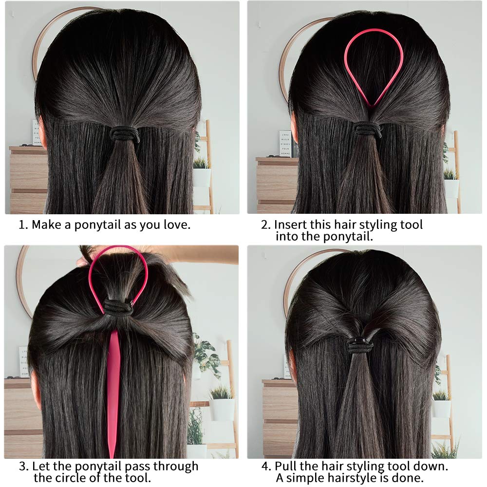 TsMADDTs Gomas negras: sujeción suave sin dañar el cabello