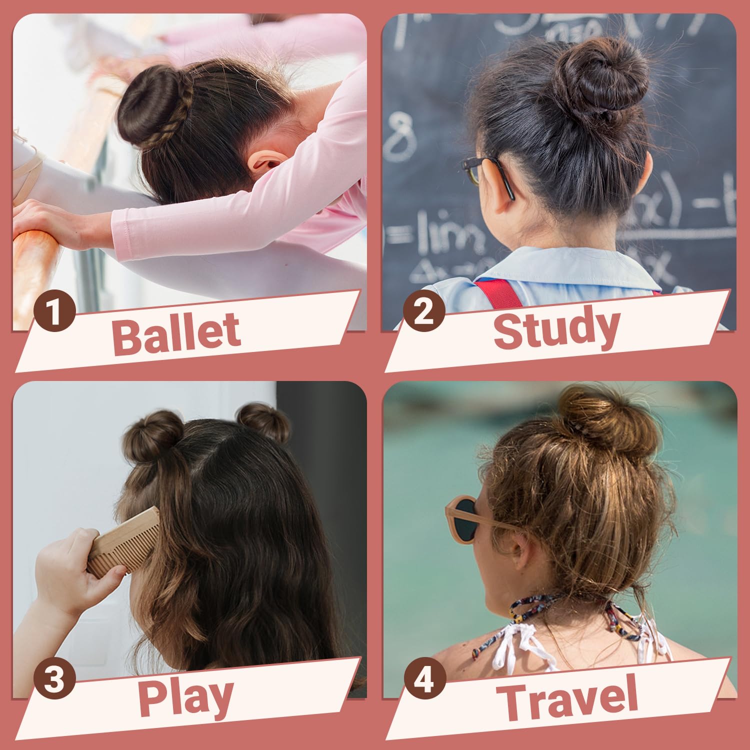 TsMADDTs horquillas cabello para peinado, agarre firme y acabado cómodo