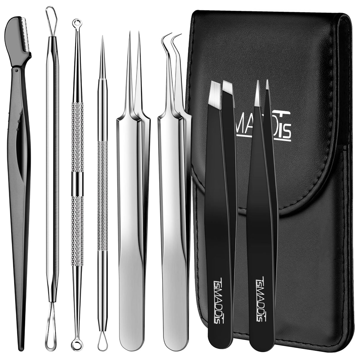 TsMADDTs kit completo para acné, conjunto de herramientas para extracción de puntos negros.