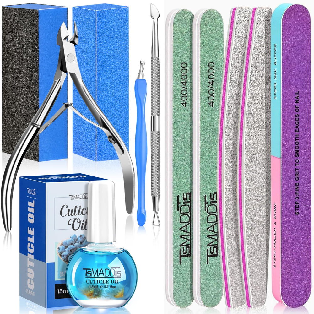TsMADDTs kit de manicura compacto para uso doméstico y almacenamiento práctico