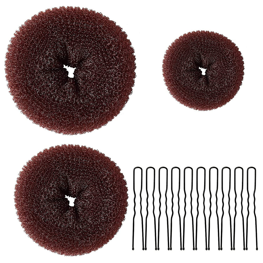 TsMADDTs moño rosquilla para fiestas y baile, cómodo y estable.