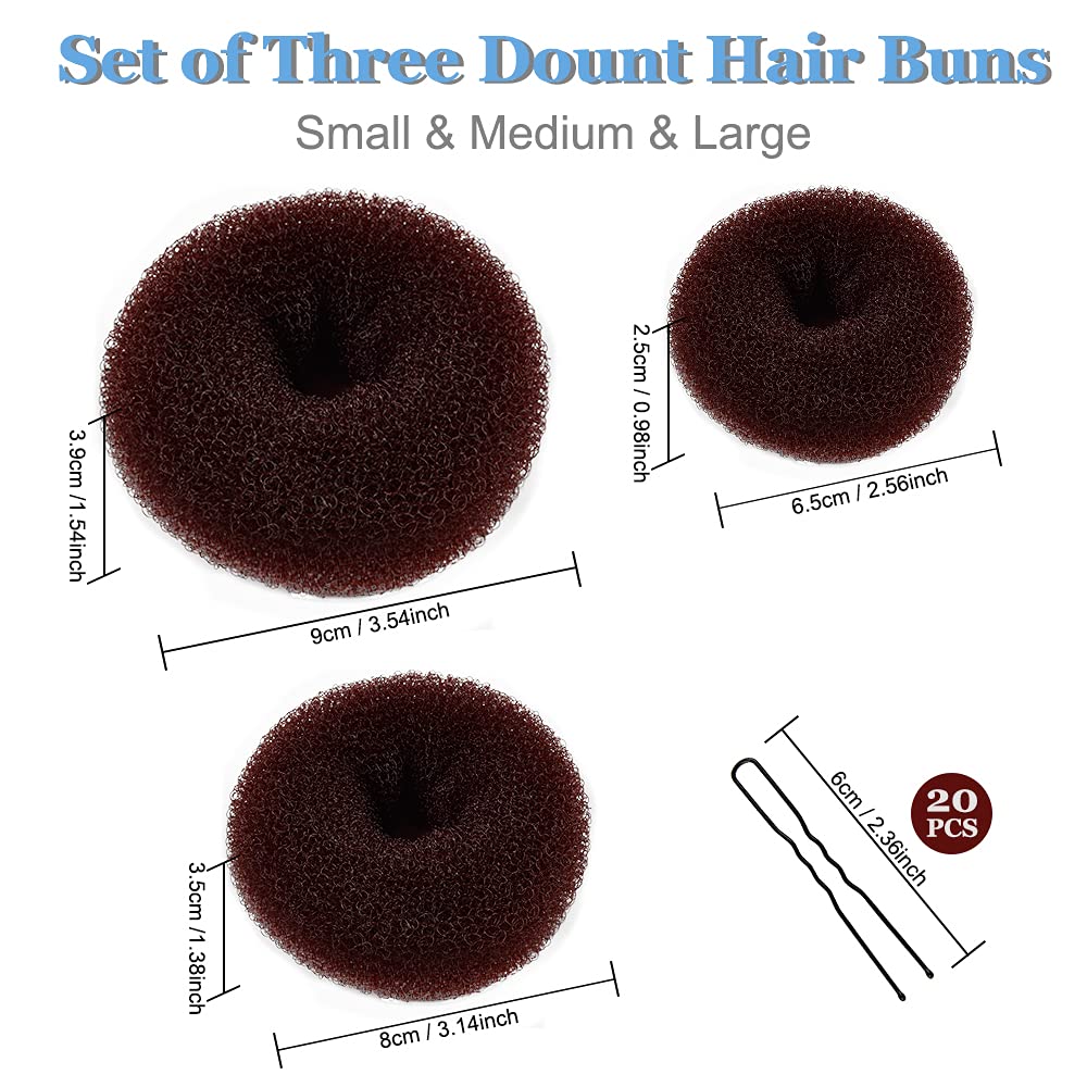 TsMADDTs moño rosquilla tamaño pequeño, ideal para cabellos finos.