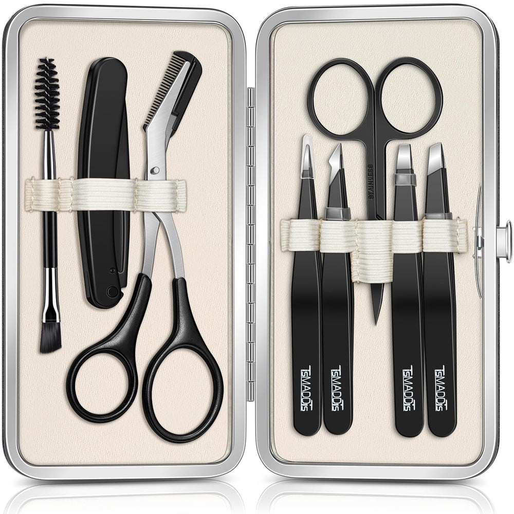 TsMADDTs pinzas 8 en 1 para cejas: precisión para depilar y dar forma