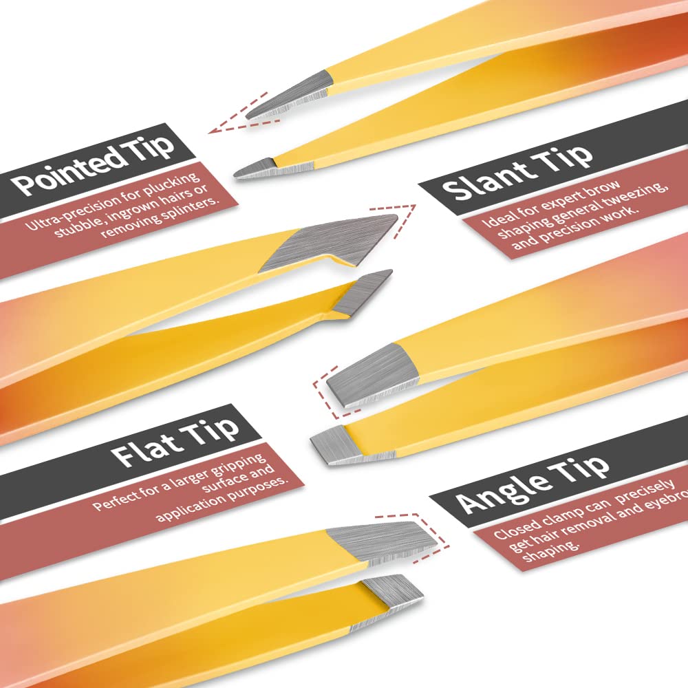 TsMADDTs pinzas cejas puntas planas para agarre estable