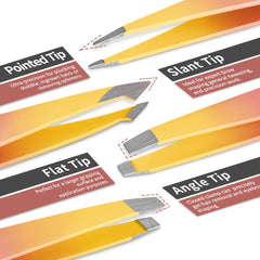 TsMADDTs pinzas cejas puntas planas para agarre estable