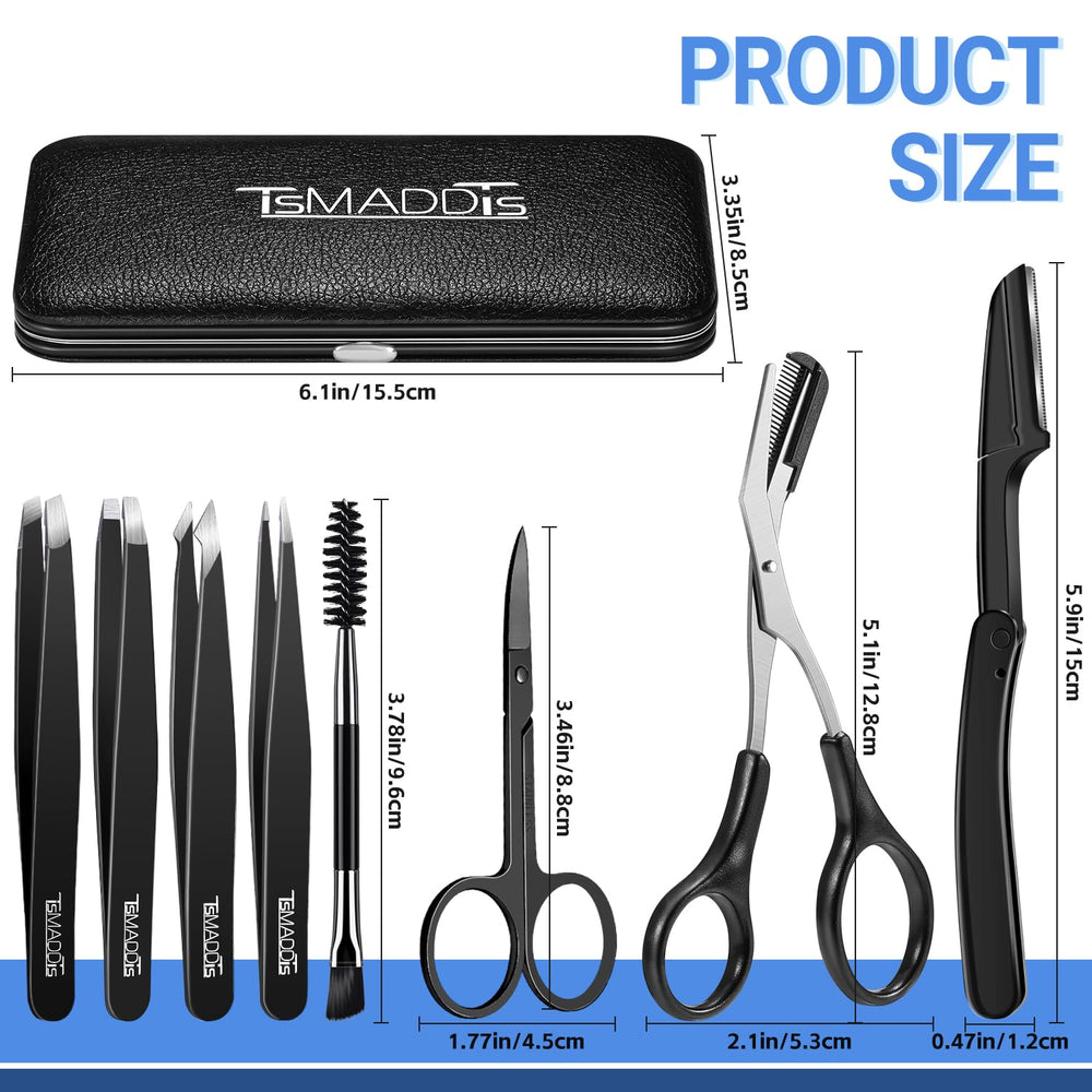 TsMADDTs tijeras cejas con puntas precisas para recortar.