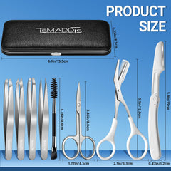 Tijeras TsMADDTs para cejas con cortes limpios y forma definida