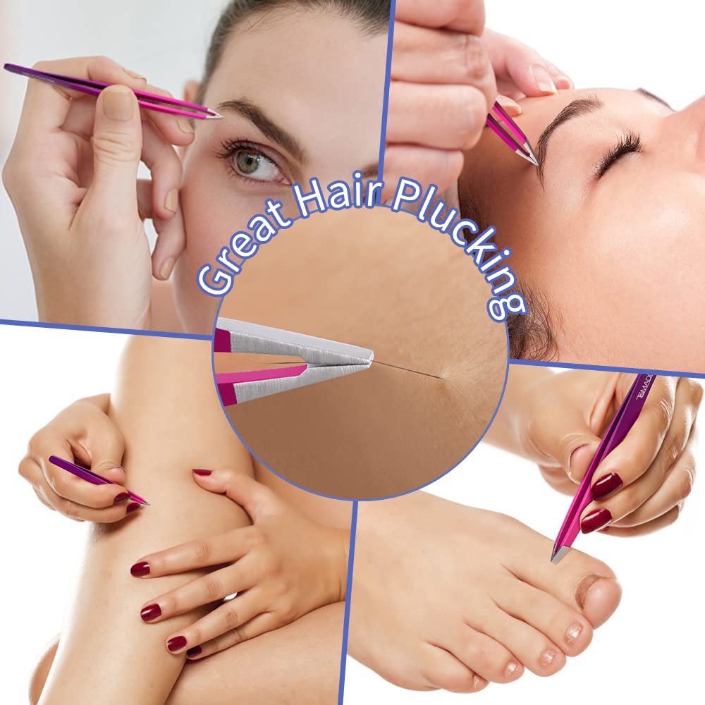 Conjunto de pinzas TsMADDTs para cejas, ideal para la rutina diaria.