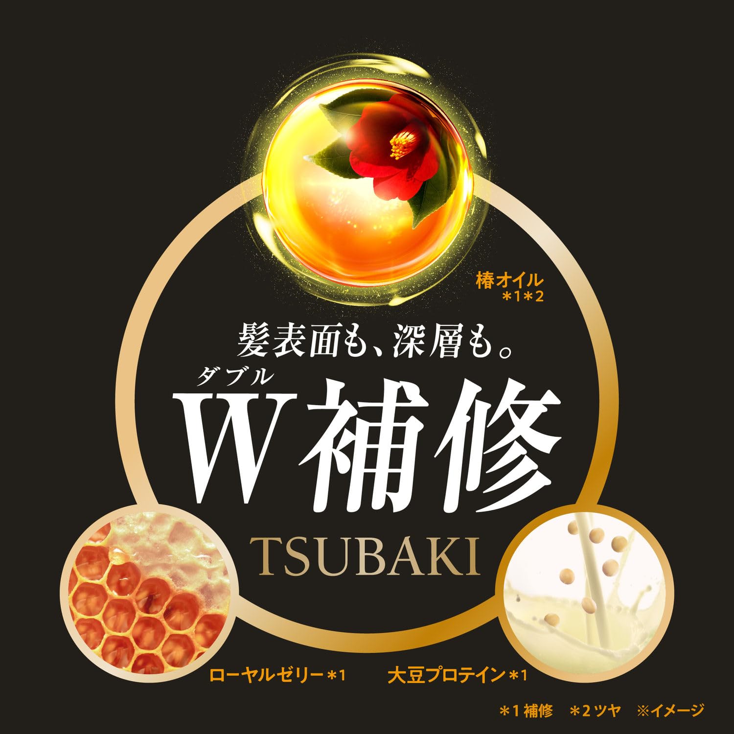 Tsubaki après-shampoing réparateur, application facile sur les longueurs.