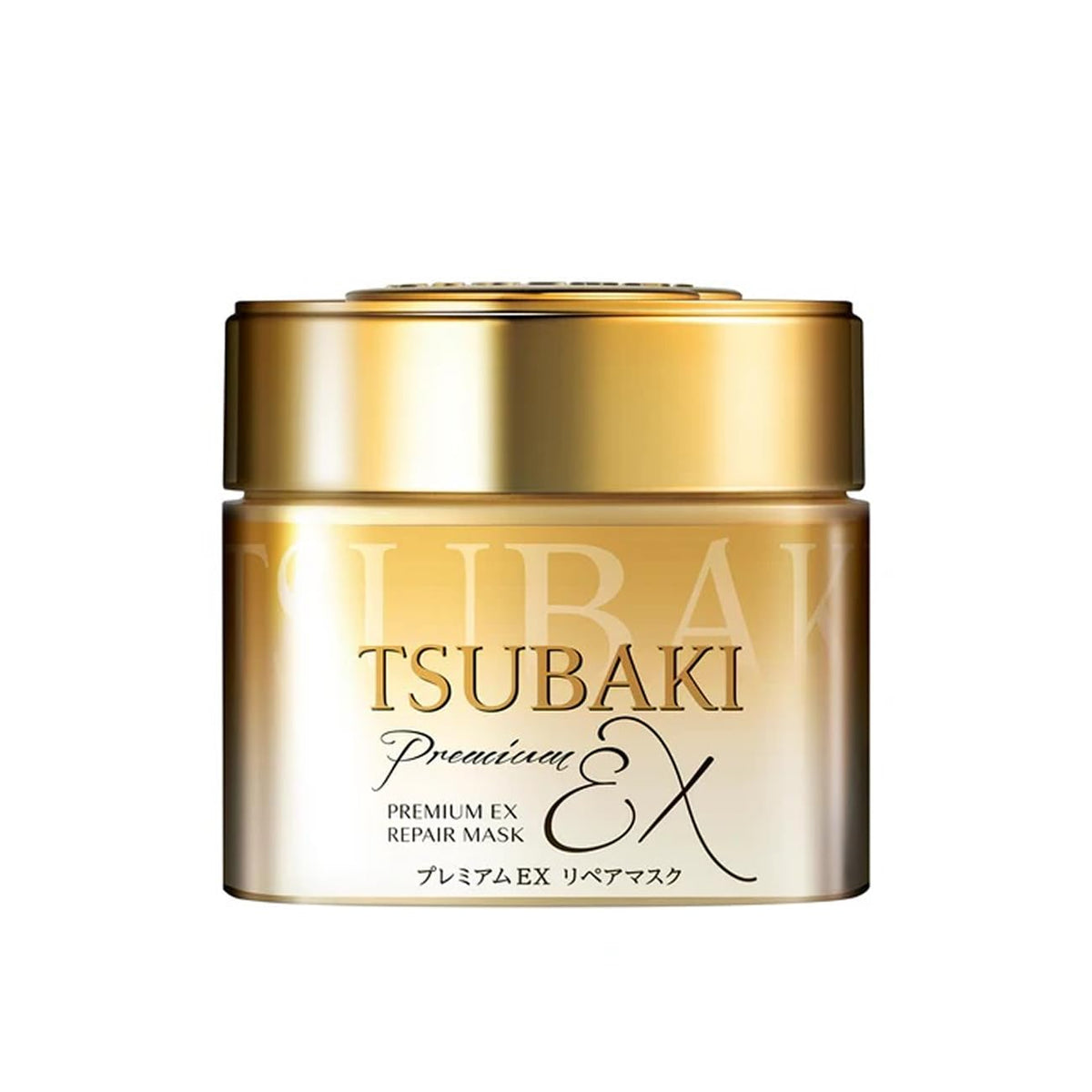 Tsubaki Mascarilla Reparadora Premium 180g, bote que sugiere hidratación profunda para cabello suave