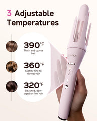 TSUYAGLA crimpador de cabello para texturas marcadas con calor controlado.