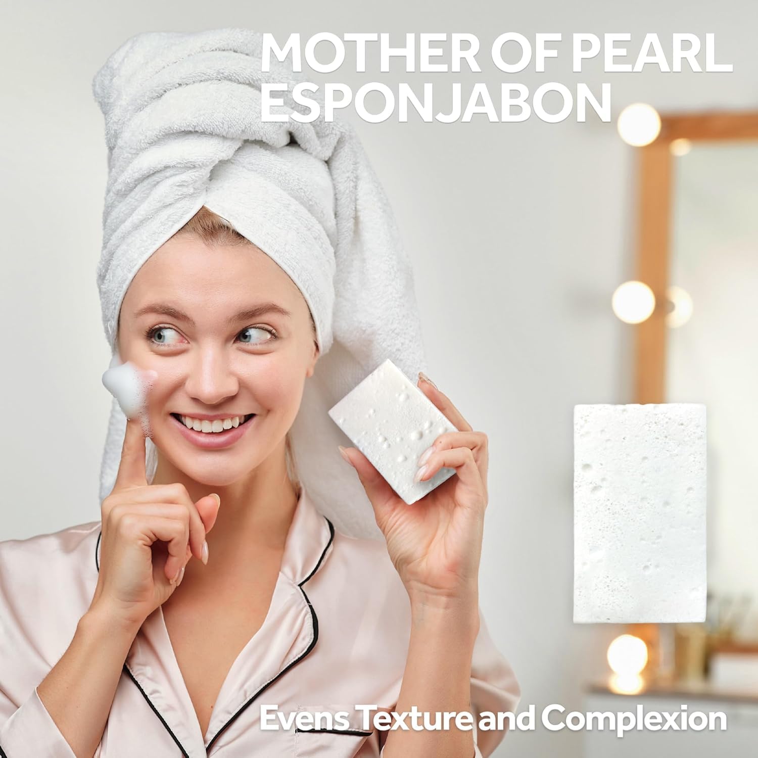 Hidratación postducha con Madre de Perla para piel suave.
