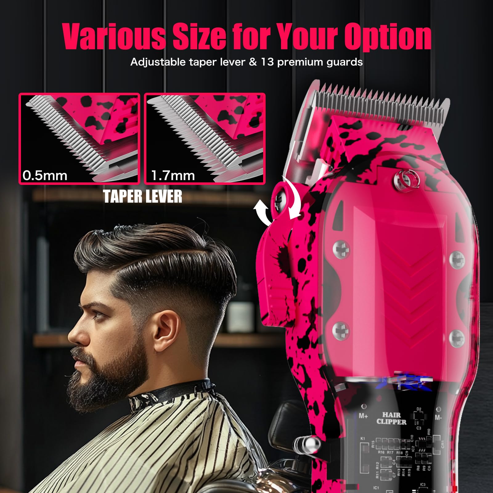 Conjunto completo Tuanchuanrp para barbería en casa con resultados profesionales.
