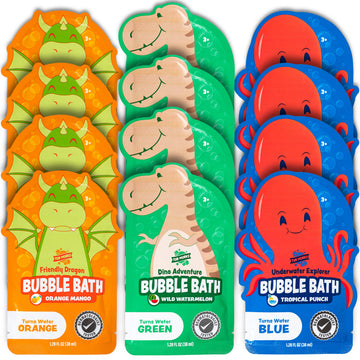 Tub Works Bain Moussant Cadeau Enfant Vert Orange Bleu : idée cadeau ludique.