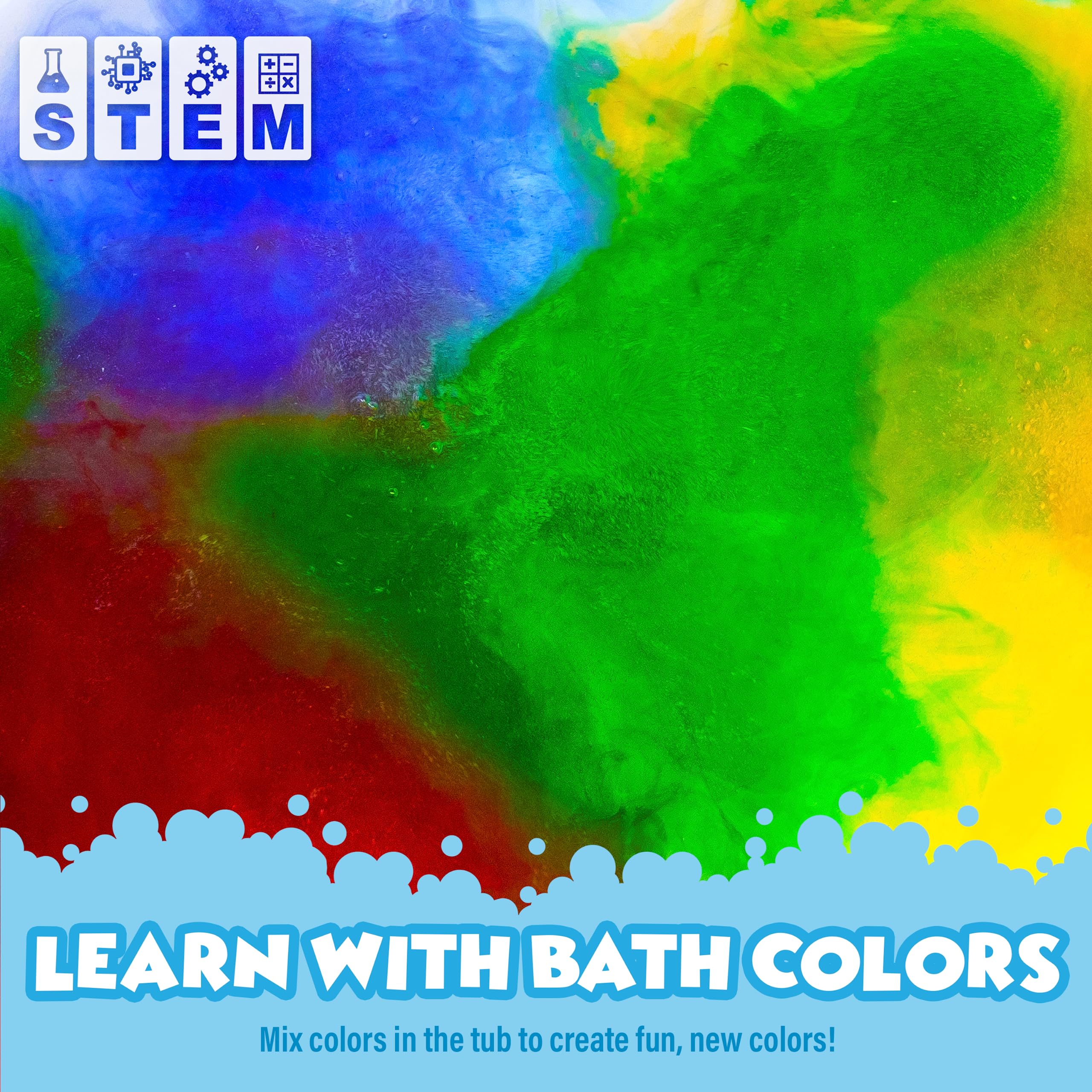 Tub Works Bath Color Fizzies: fomentan educación de colores durante el baño