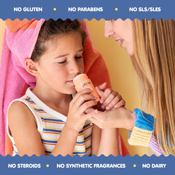 Aplicación suave y fácil, ideal para rutinas de higiene de niños.