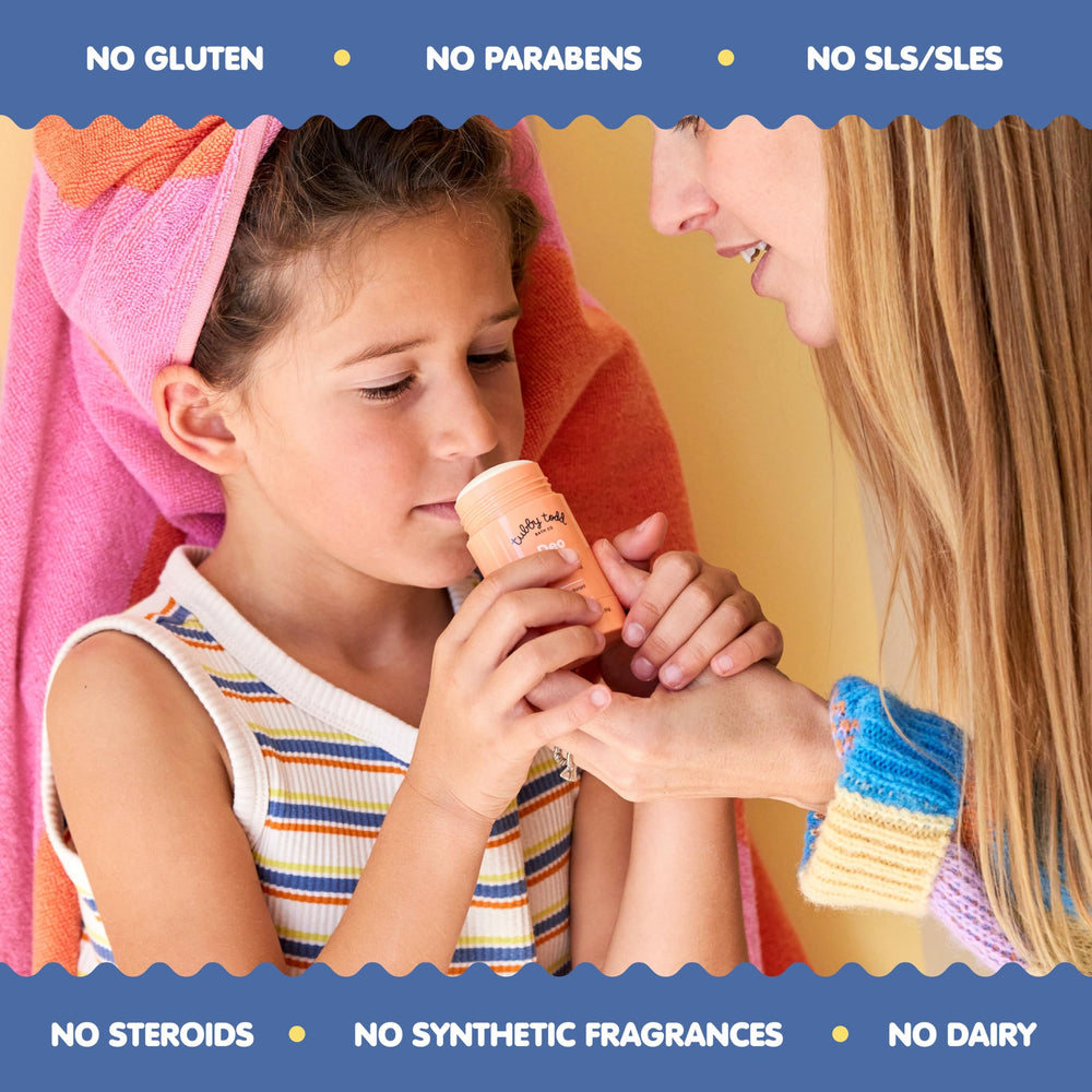 Aplicación suave y fácil, ideal para rutinas de higiene de niños.