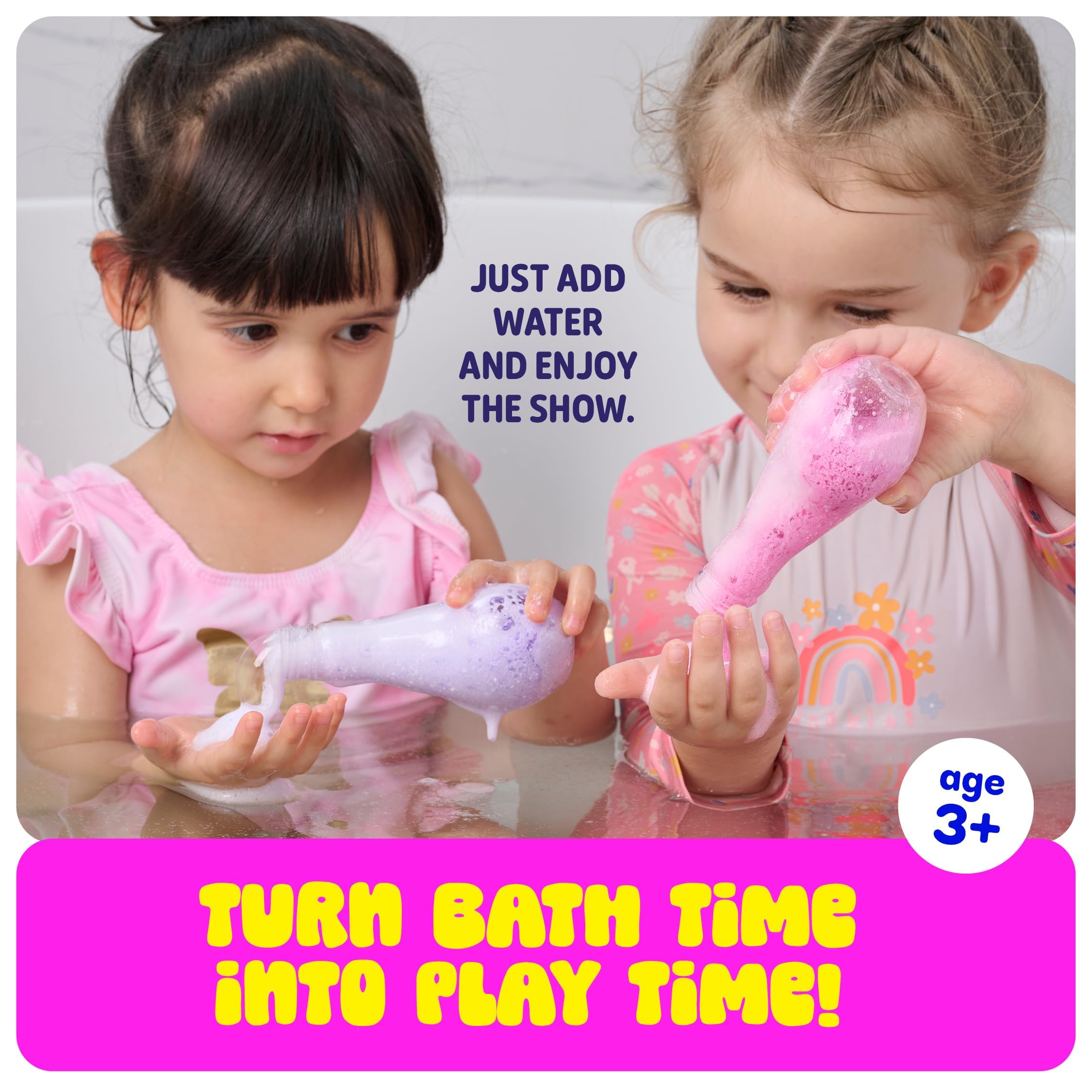 Tubby Tots bombas de baño color azul que transforman la hora del baño en aventura