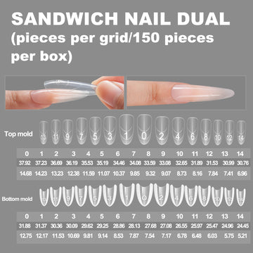 Tucepu Formas Sandwich ideal para salón profesional y técnica de uñas.