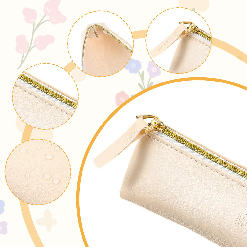 Tucnoeu bolso cosmético mini material PU lujo, acabado resistente al agua.