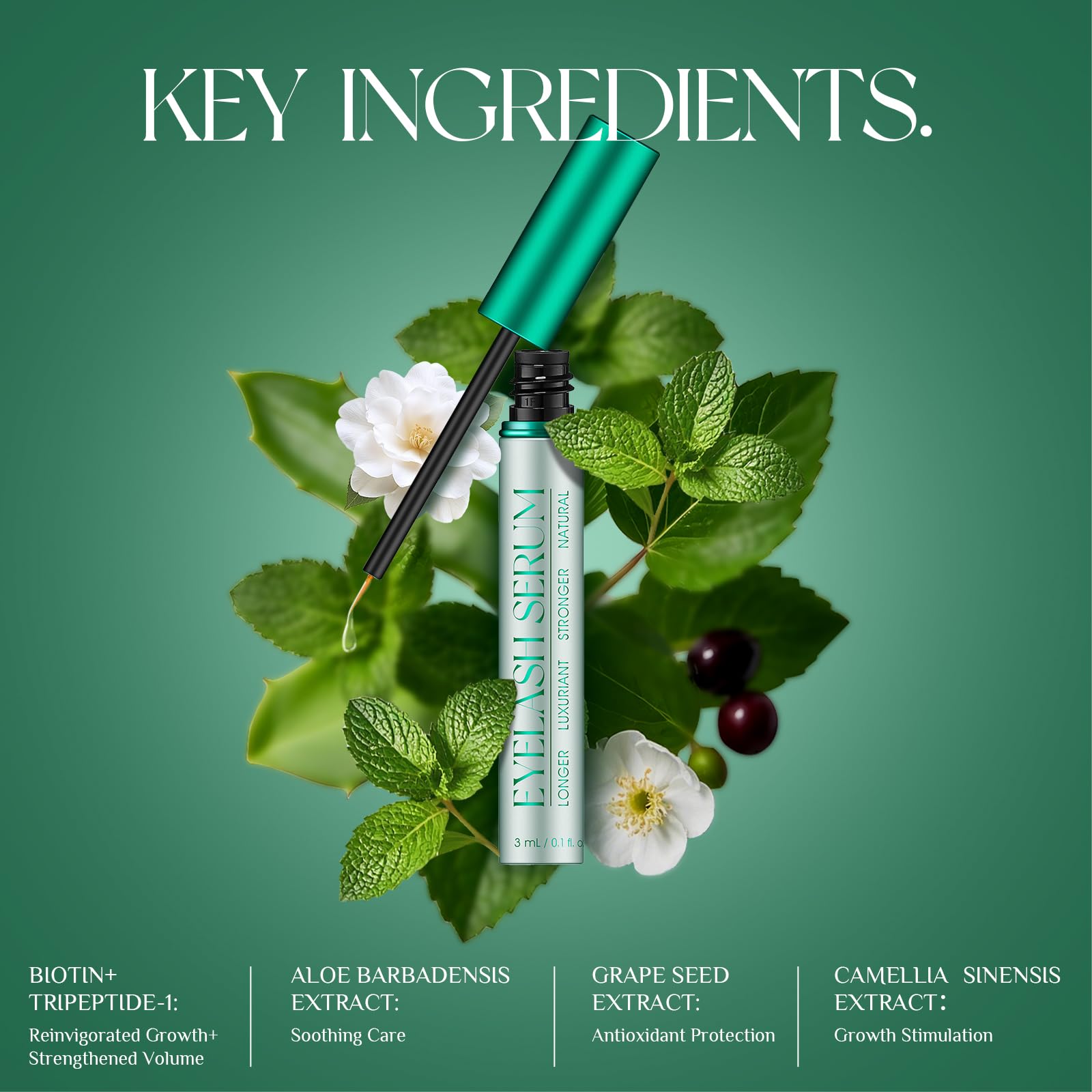 Envase compacto de 3 ml, cómodo de llevar.