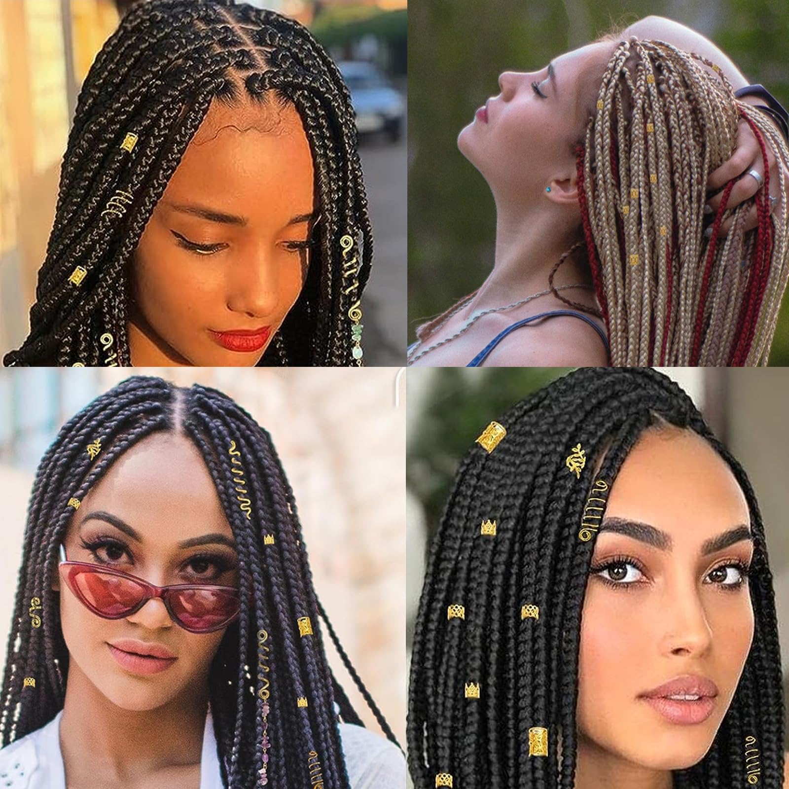 Tuefuzy ganchos para trenzas: accesorio elegante para estilos variados.