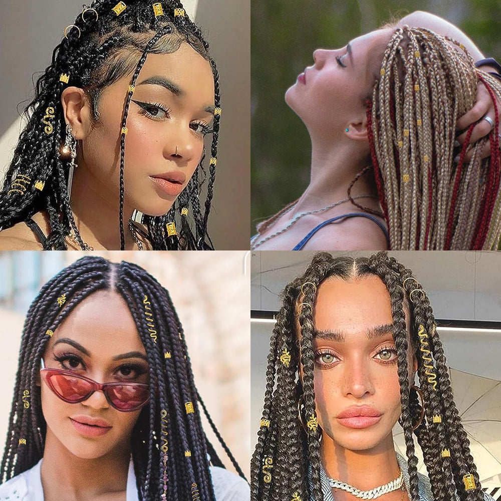 Tuefuzy joyas para cabello en oro, estilos múltiples para personalizar peinados.