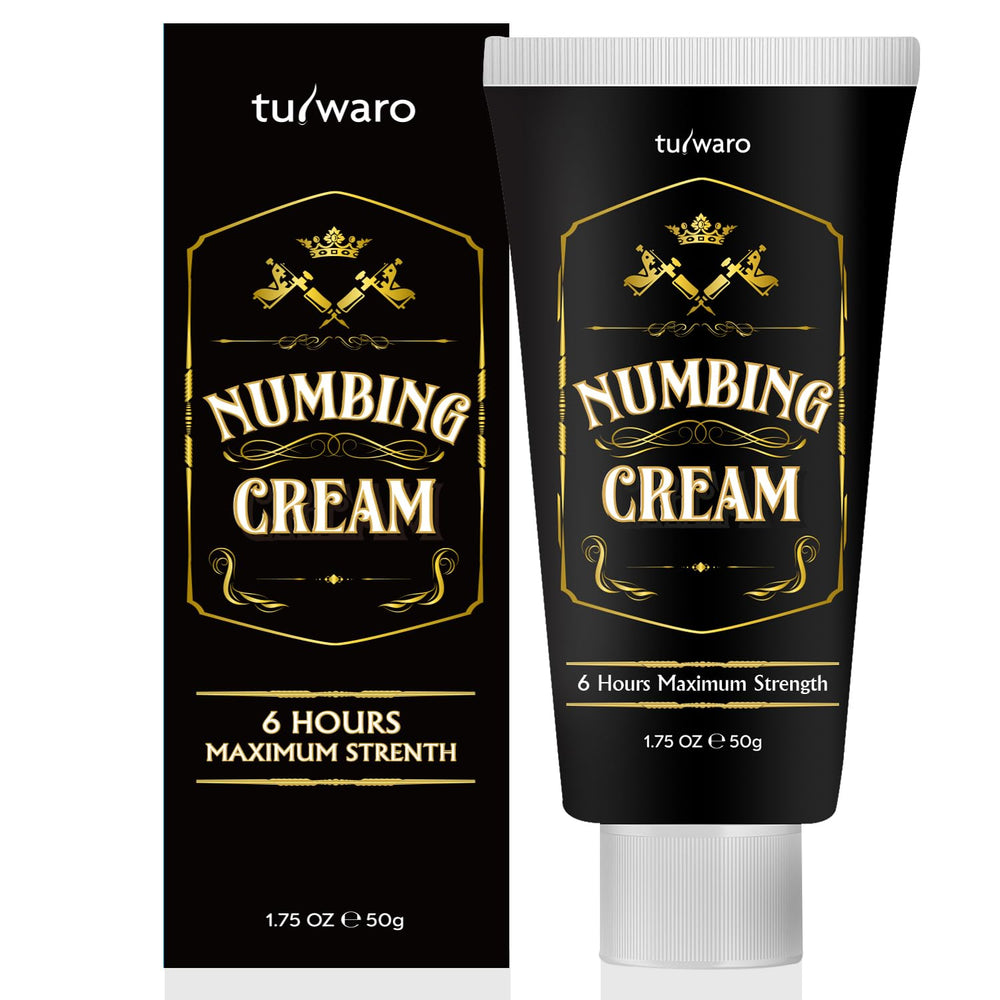 Tuiwaro crema adormecedora rápida absorción para sesiones de belleza sin dolor.