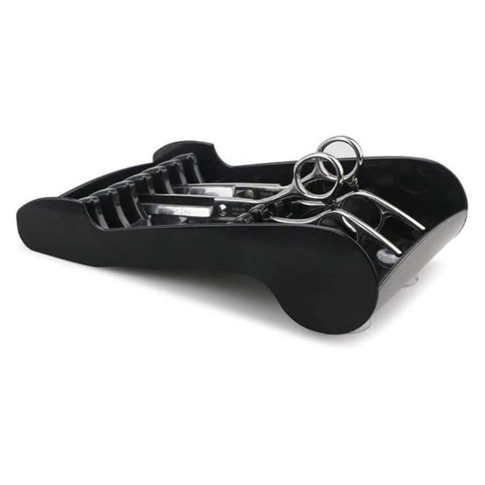 Tujuna accesorios de salón para tijeras en negro mejora la organización.