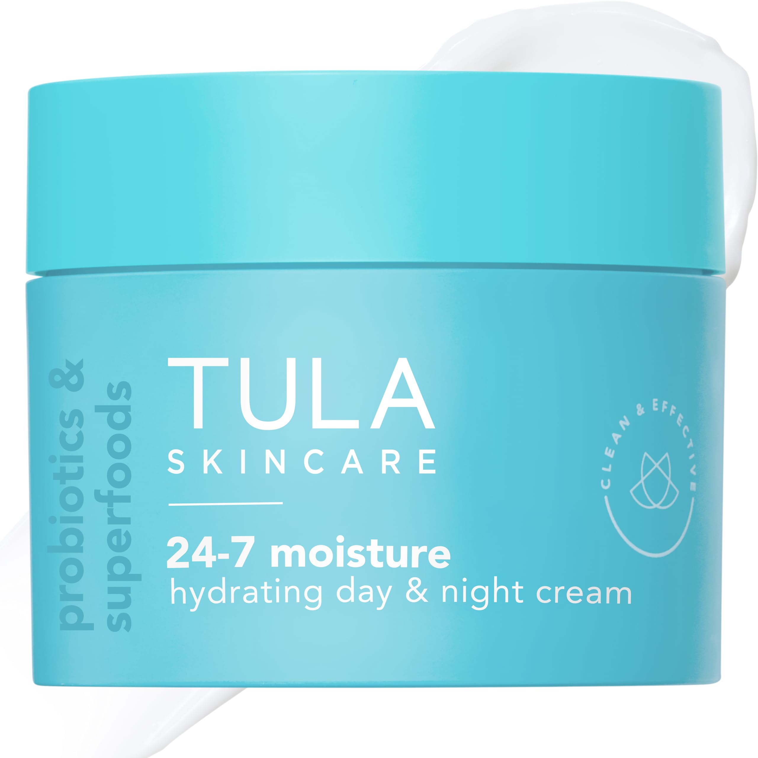 TULA crema hidratante 24-7 en envase grande para uso diario y nocturno
