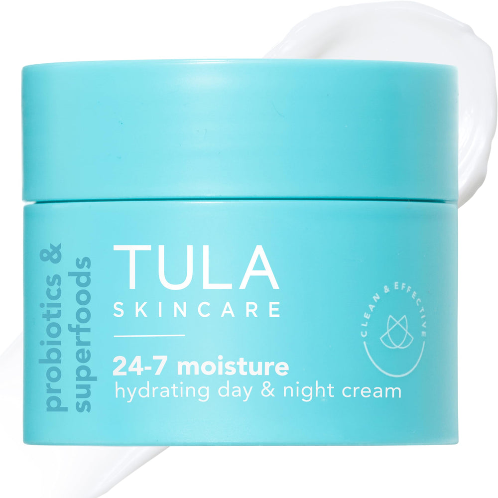 TULA 24-7 crème hydratante, voile léger offrant une hydratation durable.