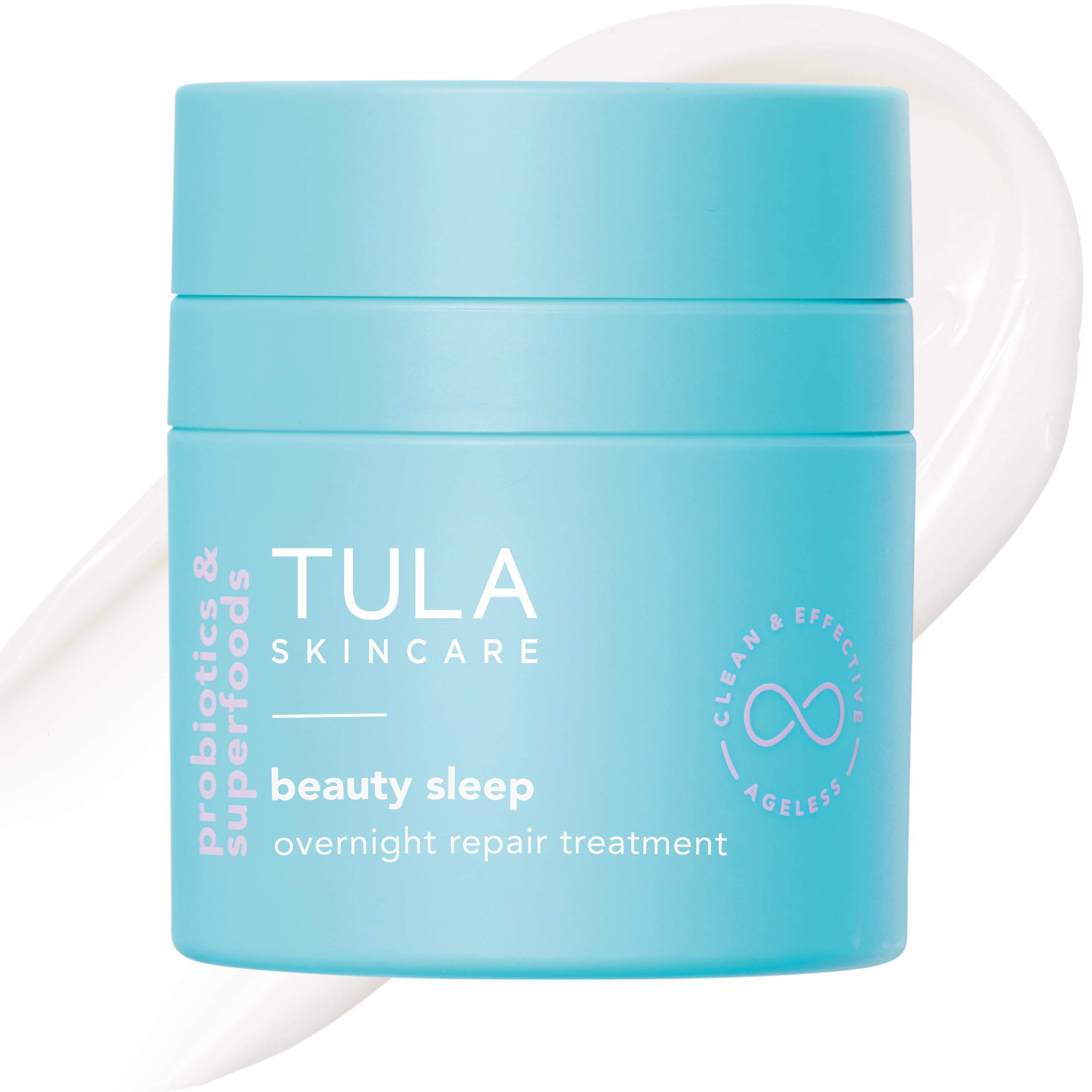 Flacon-nuit TULA pour une routine de soin nocturne.