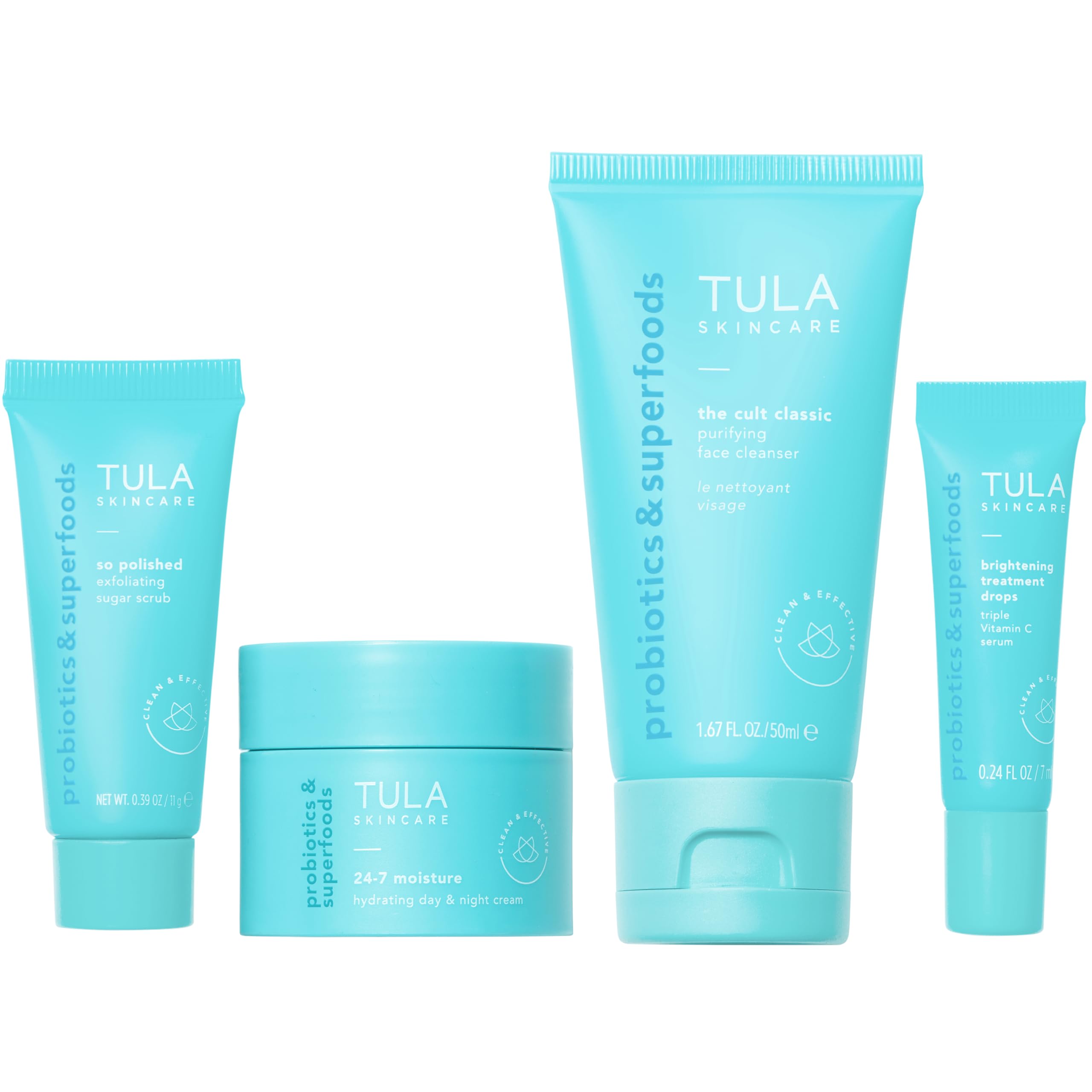 Limpiador purificante de Tula: limpieza suave para piel equilibrada en movimiento.