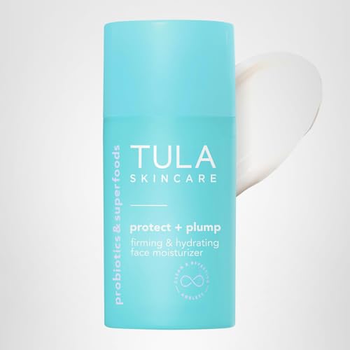 TULA Protect + Plump cuidado facial que minimiza la apariencia de arrugas.