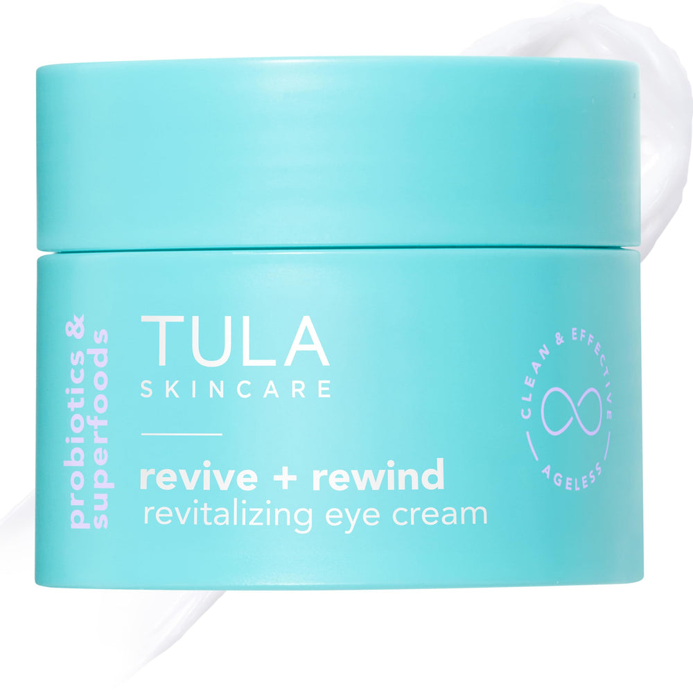 Crema para ojos TULA Revive & Rewind suaviza arrugas en la zona ocular